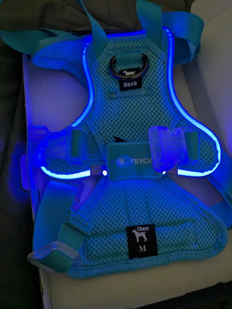 FEYCIG Light Up Dog Harness - Size M - New in Box! image indicator(3)
