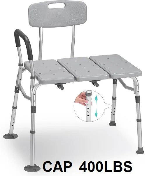 Careboda Adjustable Shower Bench and Bath Seat with Backrest thumbnail