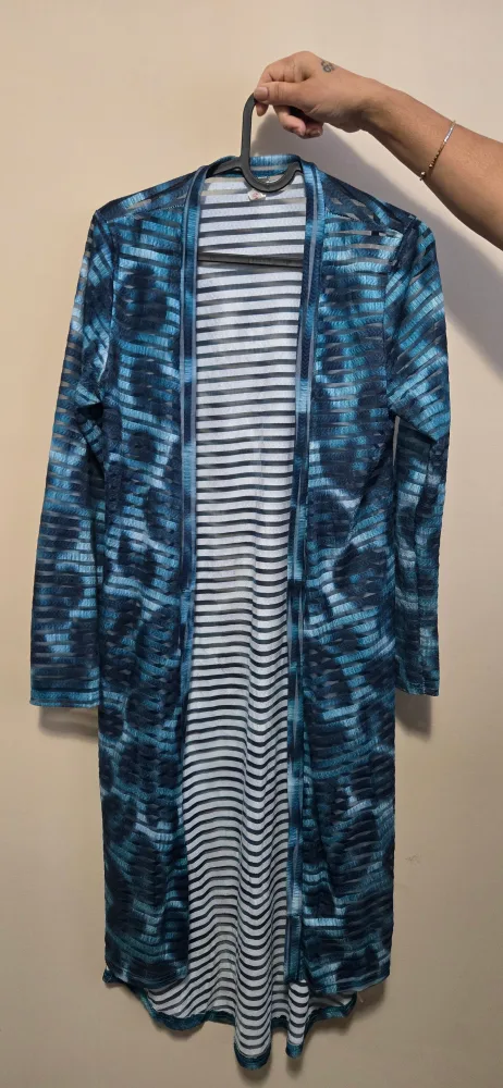 Blue Sheer Duster Cardigan thumbnail