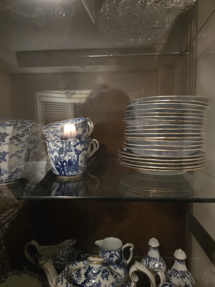 Blue & White China Tea Set