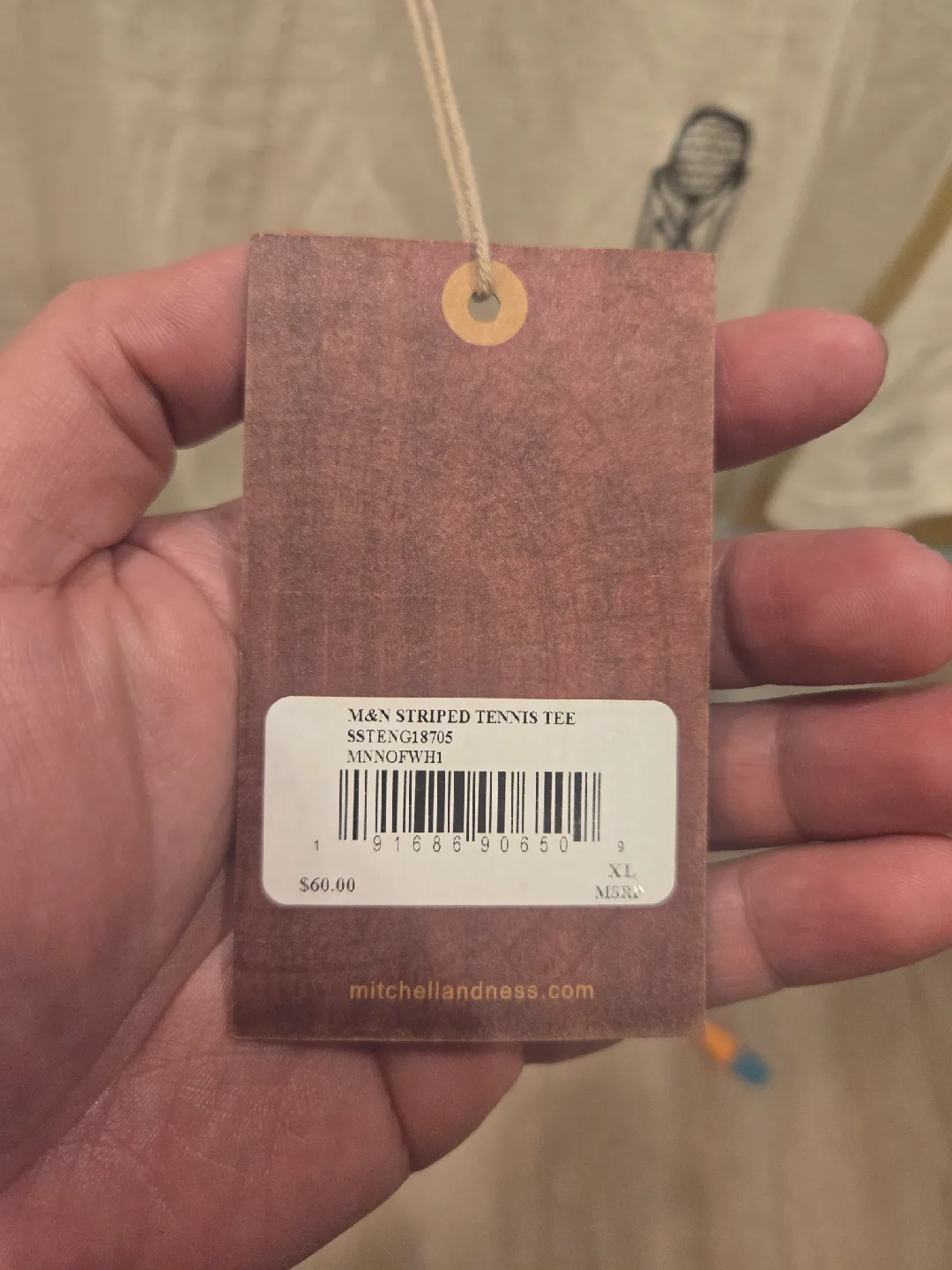 Mitchell & Ness Striped Tennis Tee - XL - *NEW* image indicator(2)