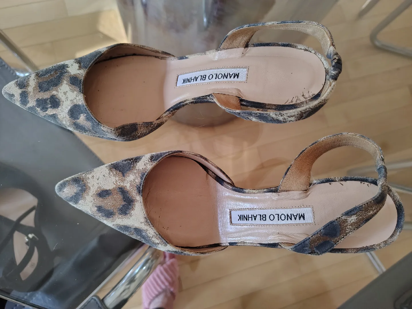 Manolo Blahnik Leopard Print Slingbacks - Size 36 image indicator(2)