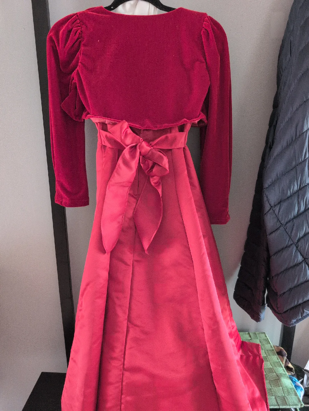 Leeying Bong Red Dress with Bolero - Size 12 image indicator(3)