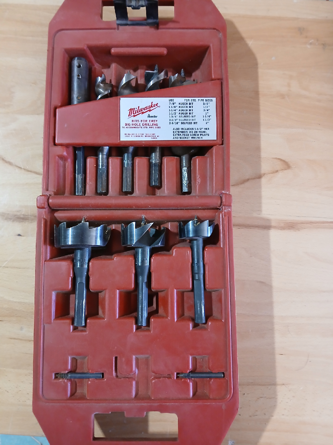 Milwaukee Auger Bit Set - photo 2