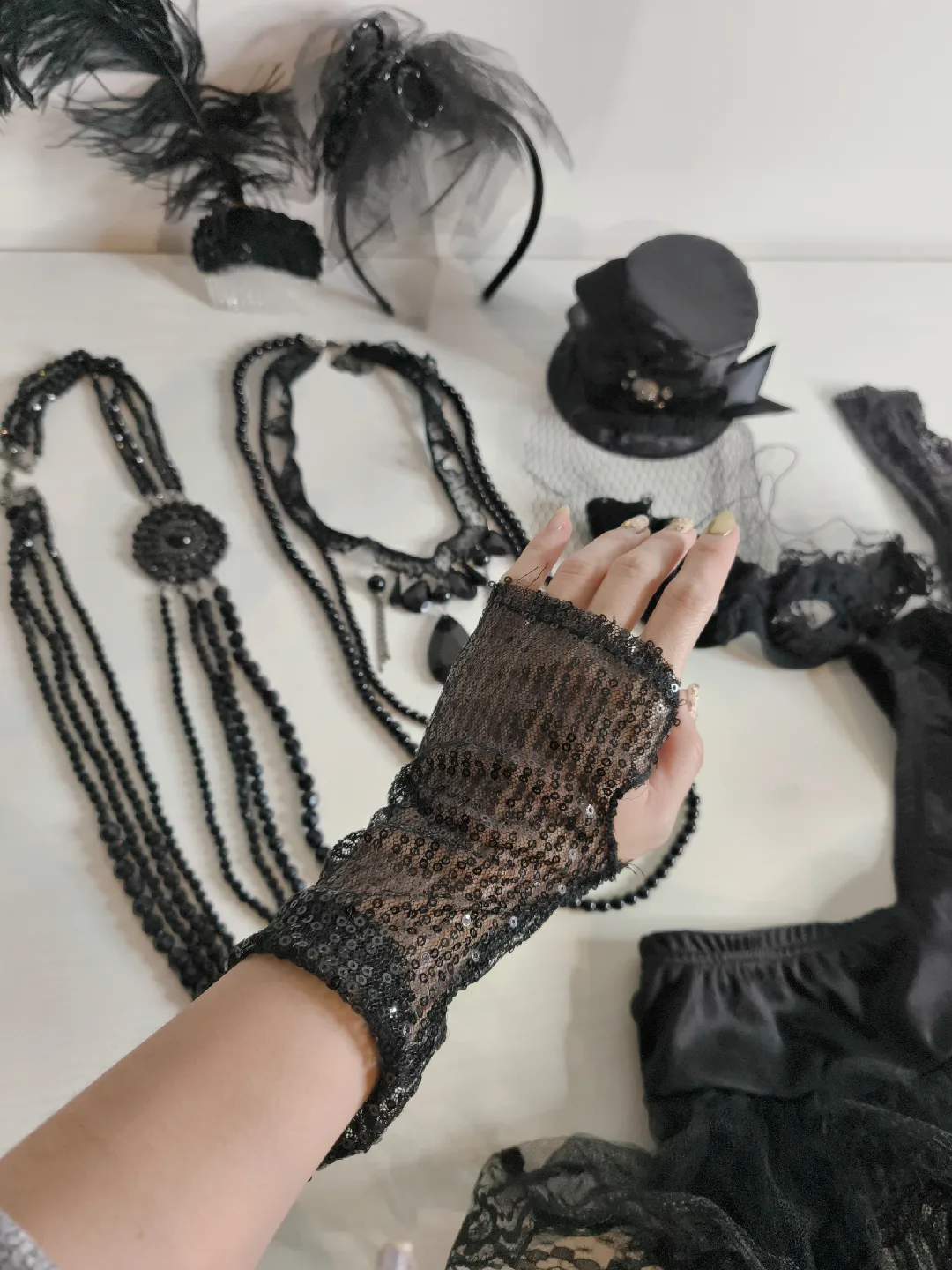 Halloween 🖤Assorted Black Costume Accessories image indicator(6)