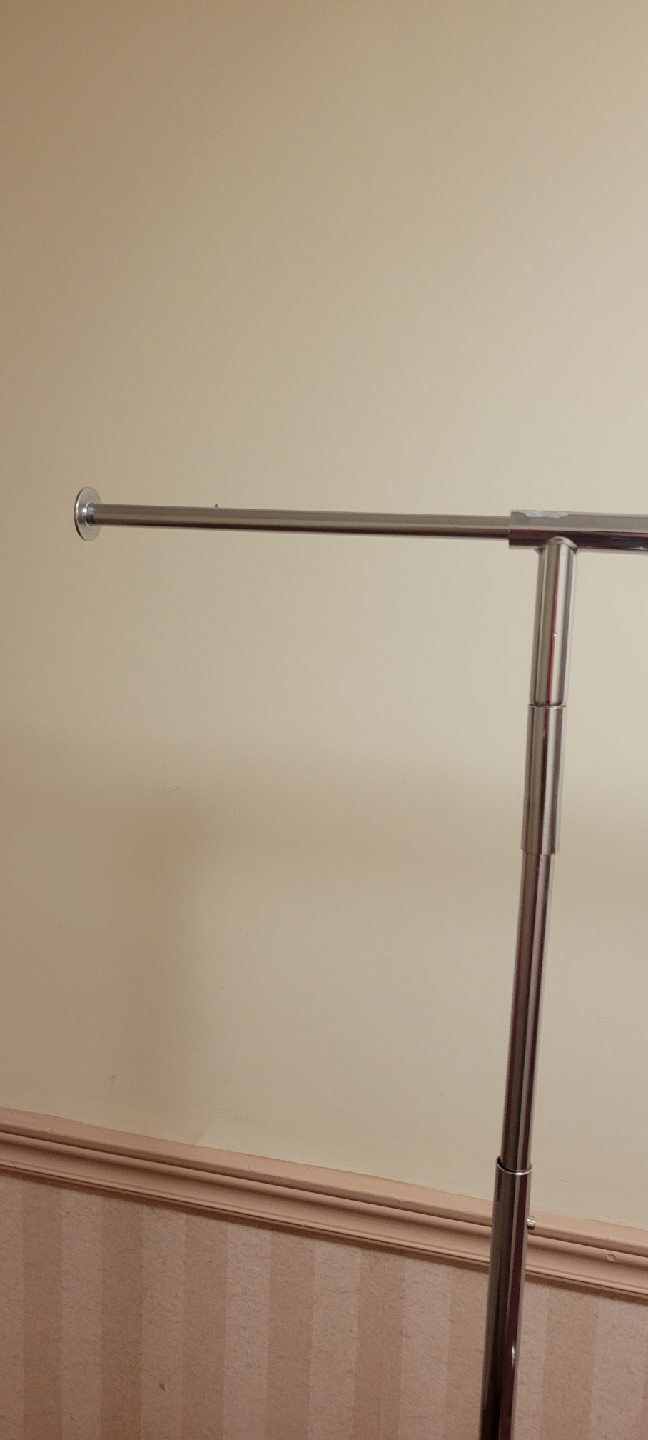 Rolling Garment Rack - Silver - photo 3