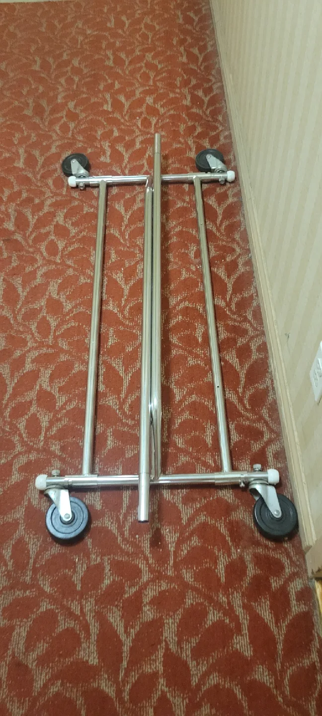 Rolling Garment Rack - Silver image indicator(5)