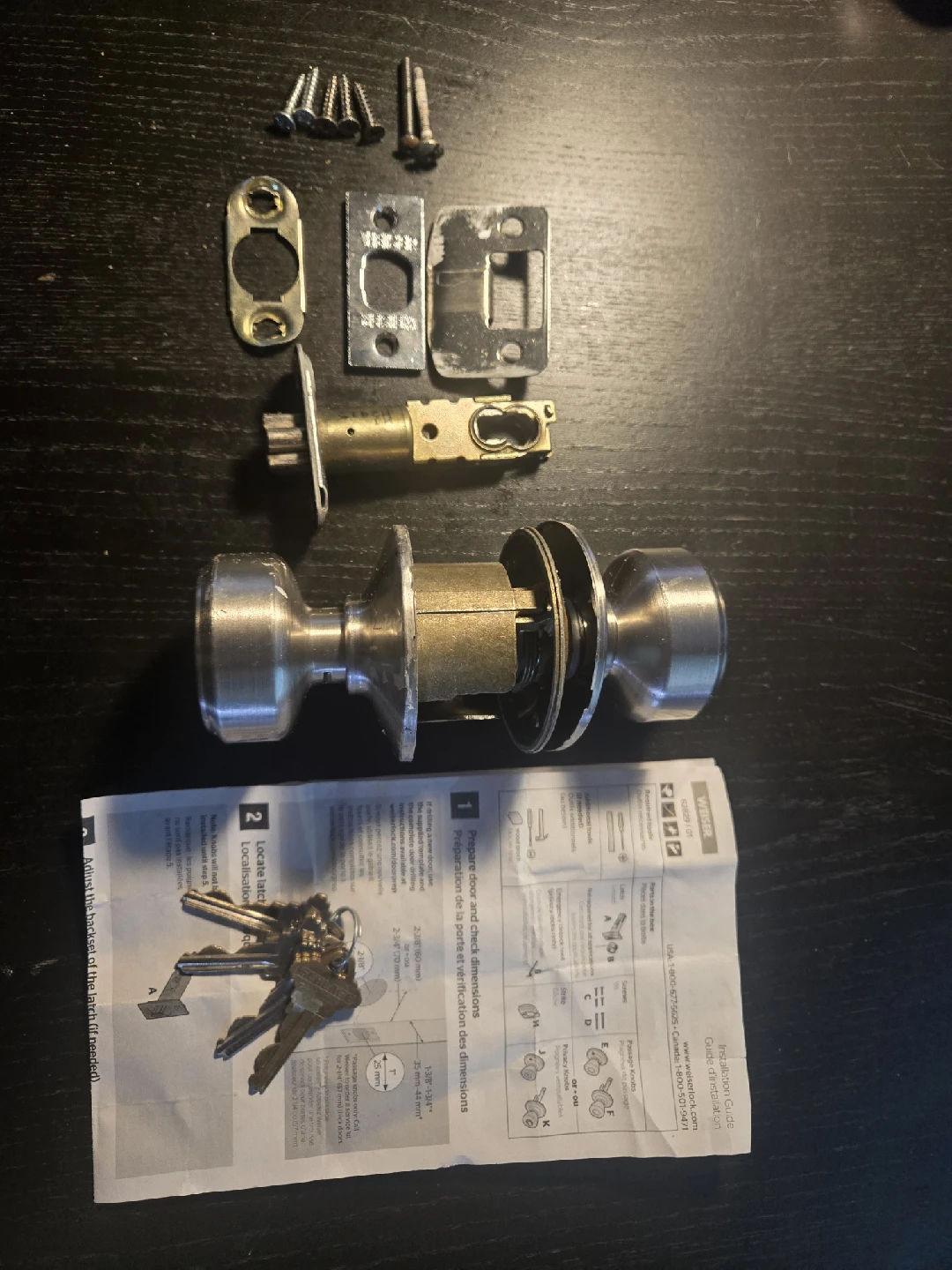 Door Knob Set with Keys