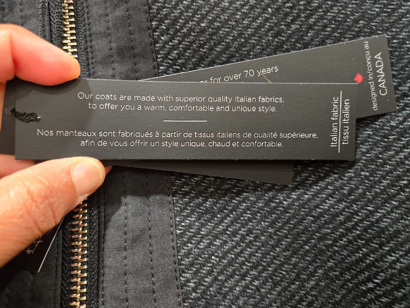 Brand New Nuage Wool Blend Cape with Faux Fur Trim - Size L/G image indicator(5)