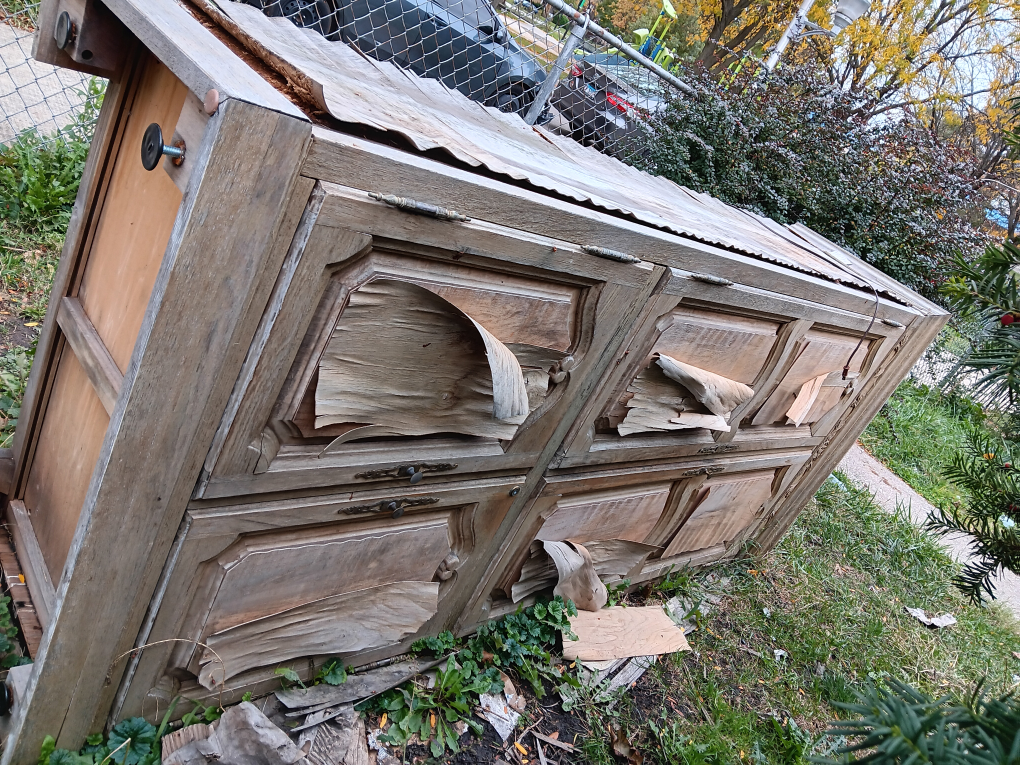 Damaged Wooden Dresser - AS IS