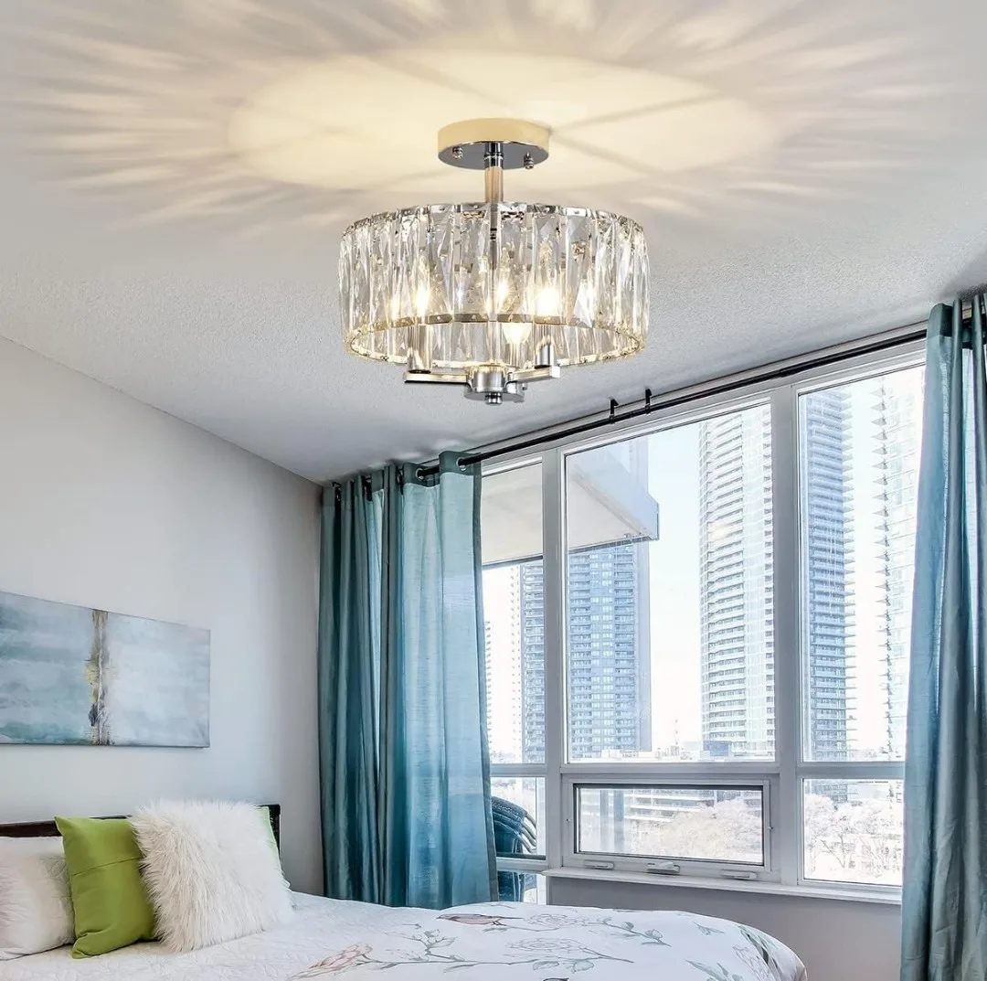 Crystal Ceiling Light Fixture image indicator(8)