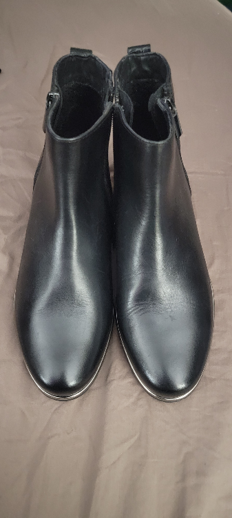 Josef Seibel Black Leather Ankle Boots - Size 40 - photo 2