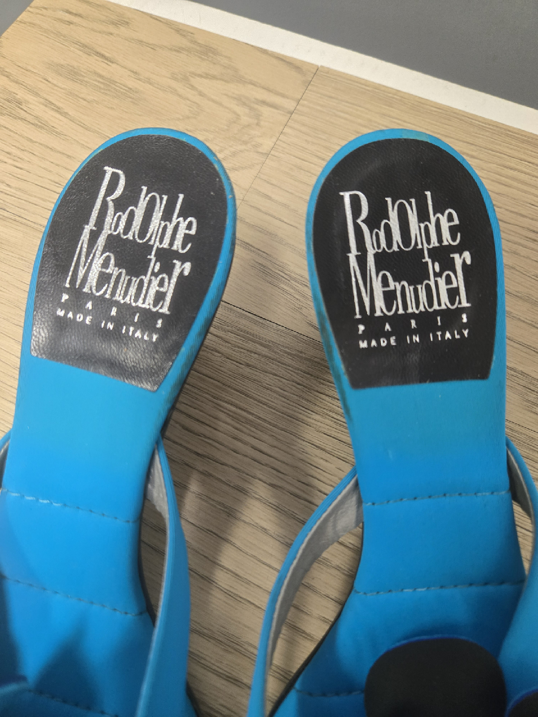 Rodolphe Menudier Blue Heels - Size 40 - photo 2