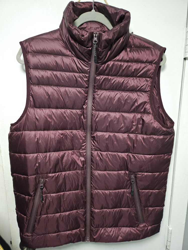 Burgundy 1826 Puffer Vest - Wine - Size M