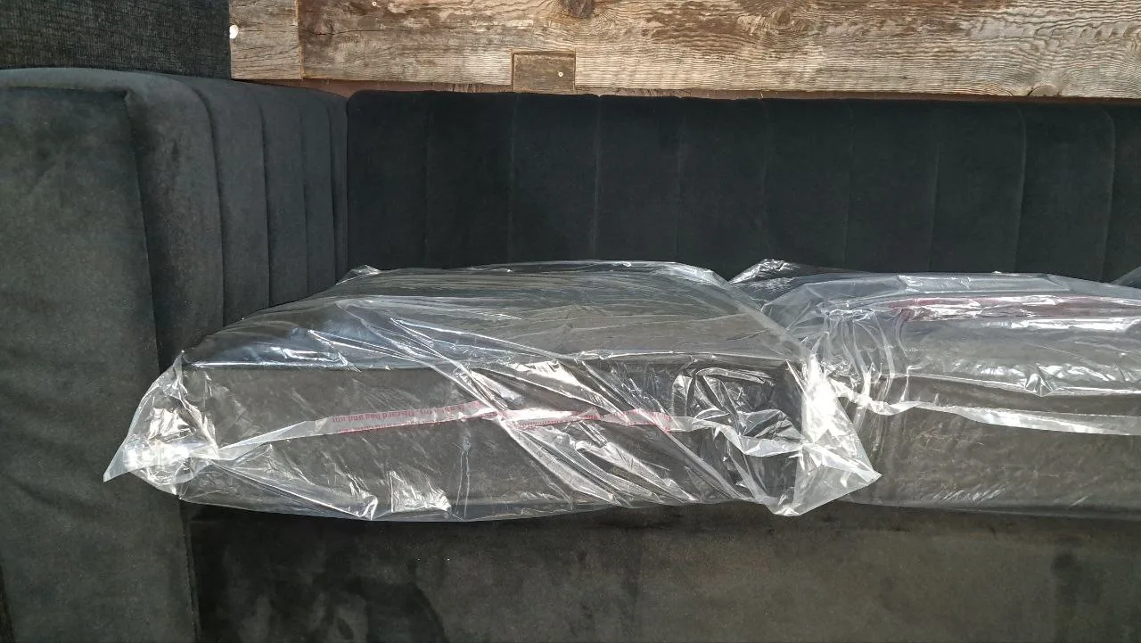 Black Velvet Sofa - Like New! image indicator(8)