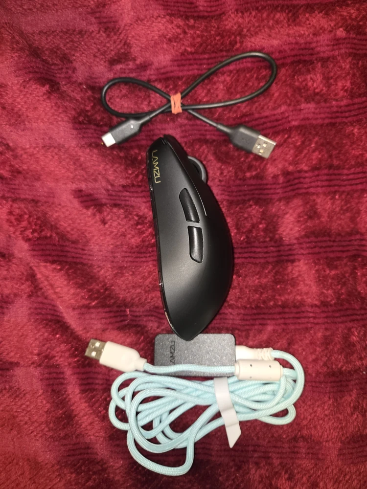 Lamzu Black Mouse w/ Charger - photo 2
