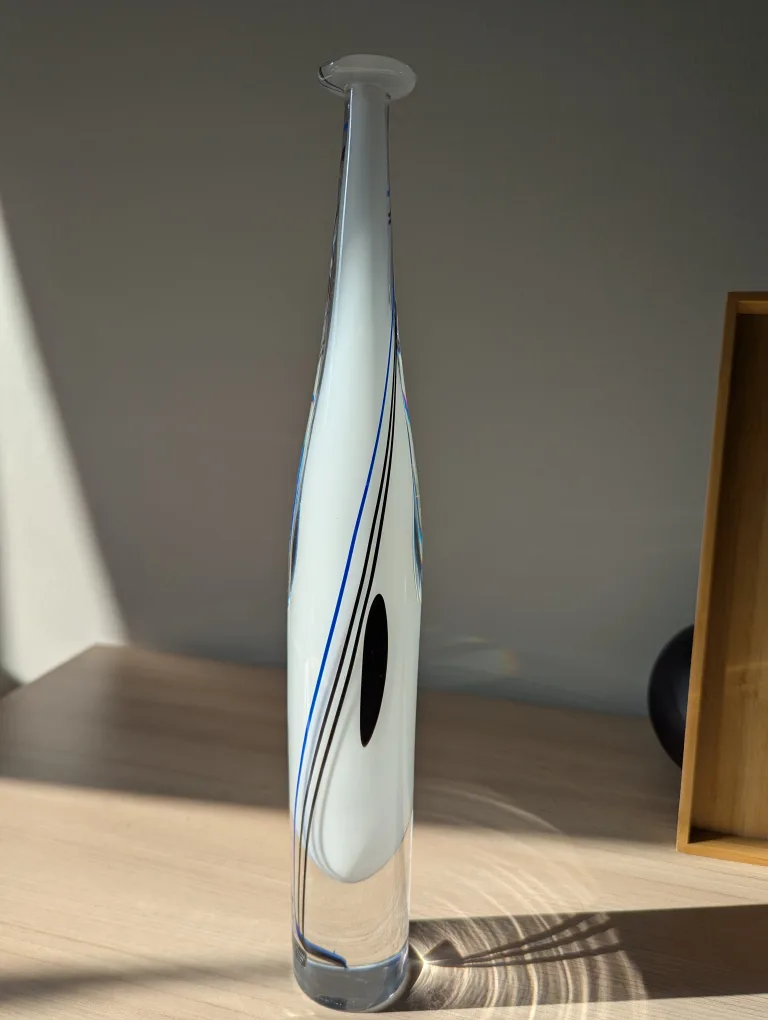 Kosta Boda Tall Art Glass Vase thumbnail