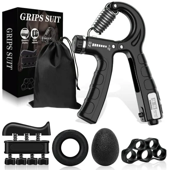 Hand Grip Strengthener 5-in-1, Adjustable Forearm Grip thumbnail