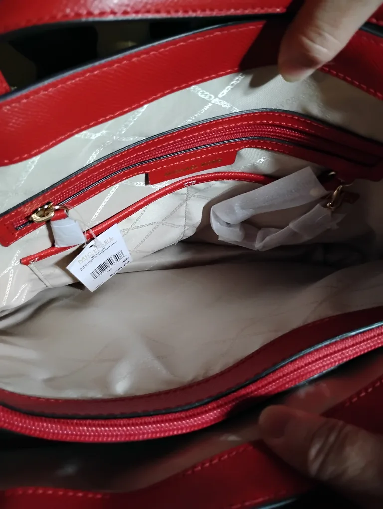 Michael Kors Tote Bag - Red & Brown image indicator(7)