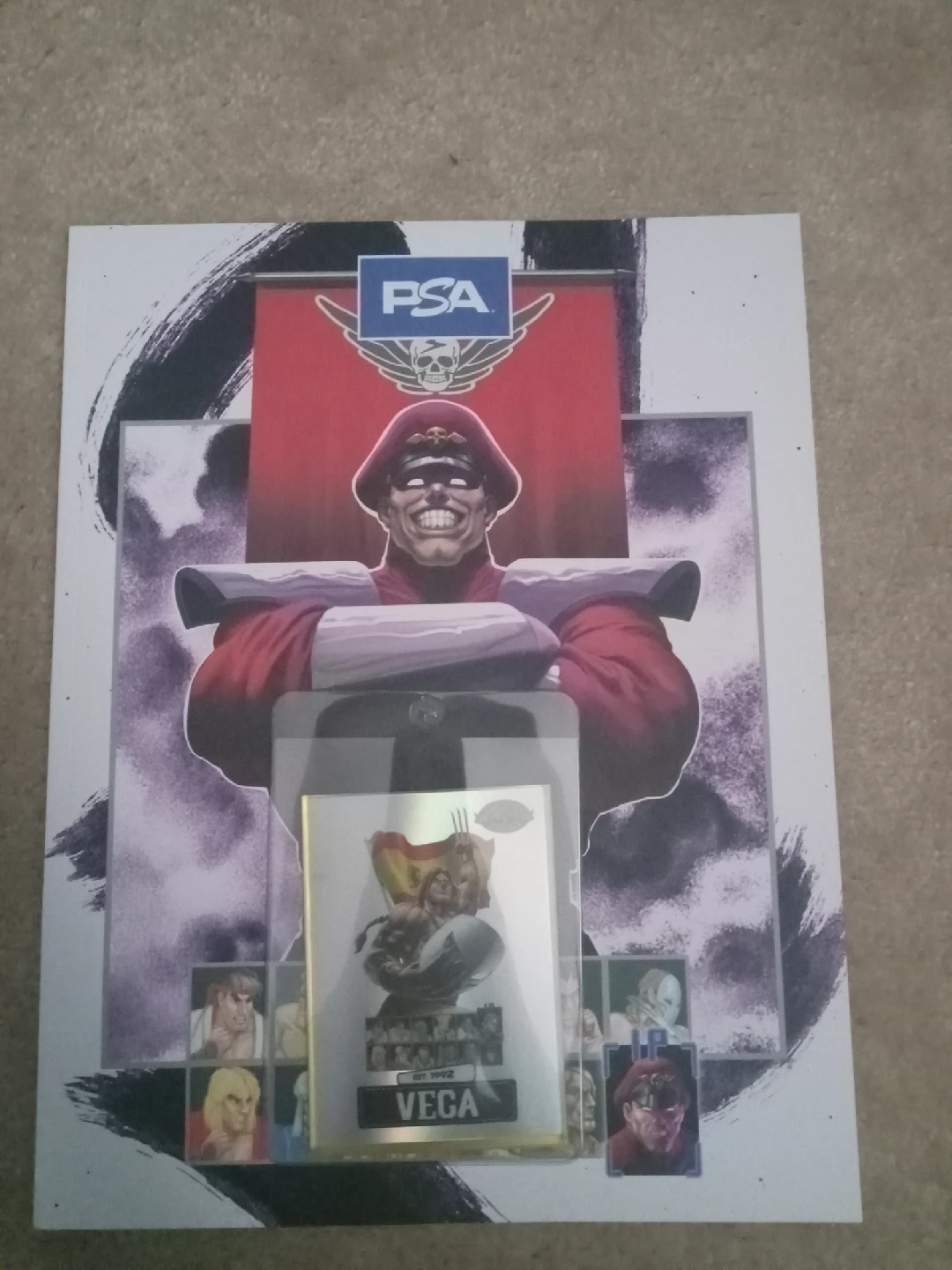 PSA Collectors Edition Magazine and Card -Street Fighter II