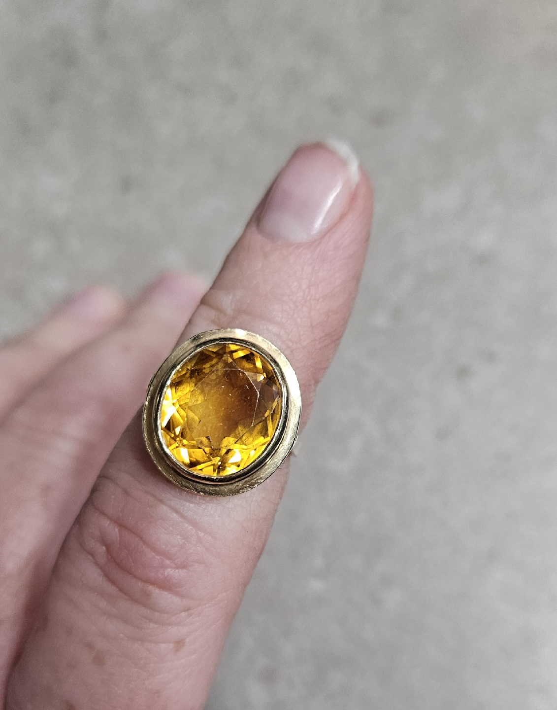 Vintage 10k and citrine ring - photo 4