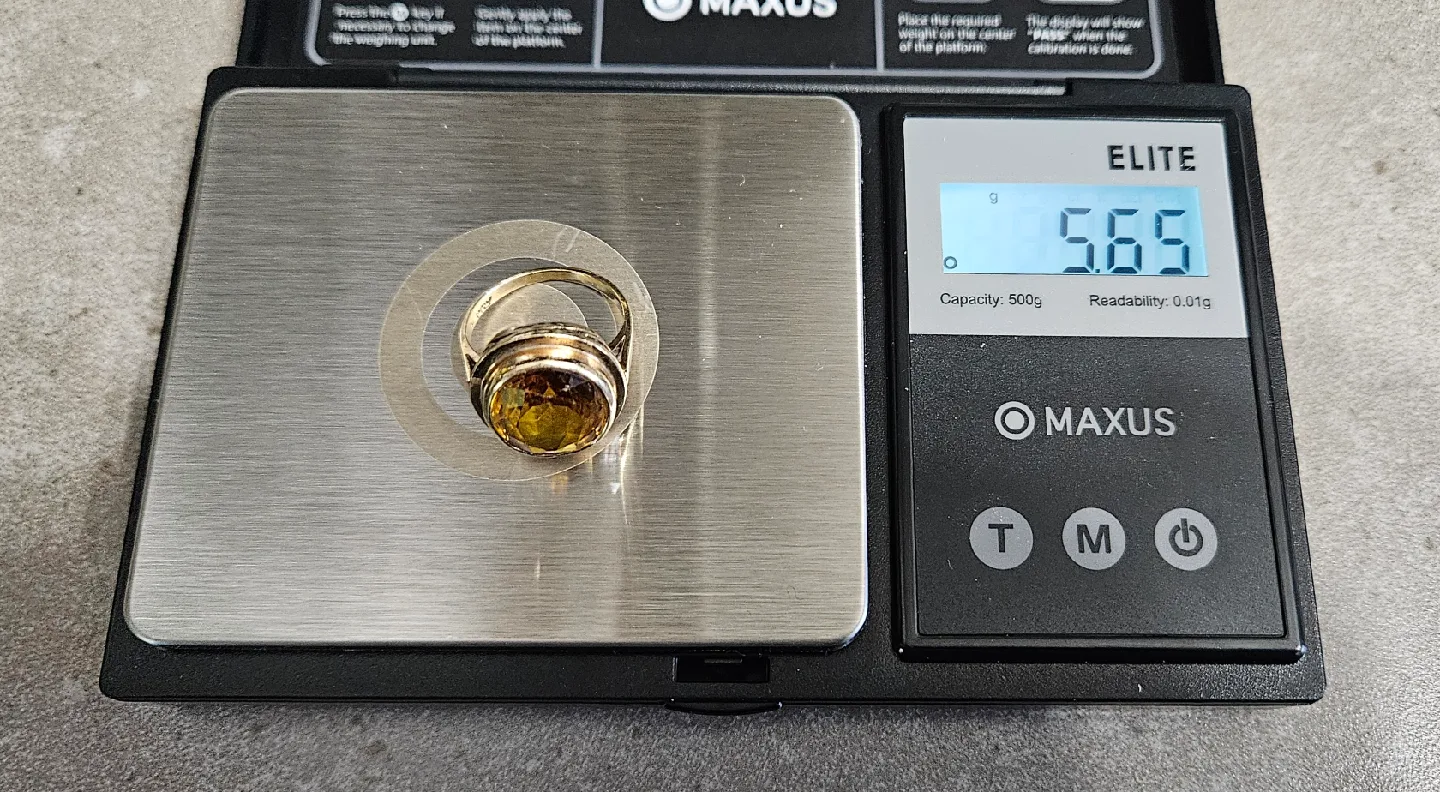 Vintage 10k and citrine ring image indicator(6)