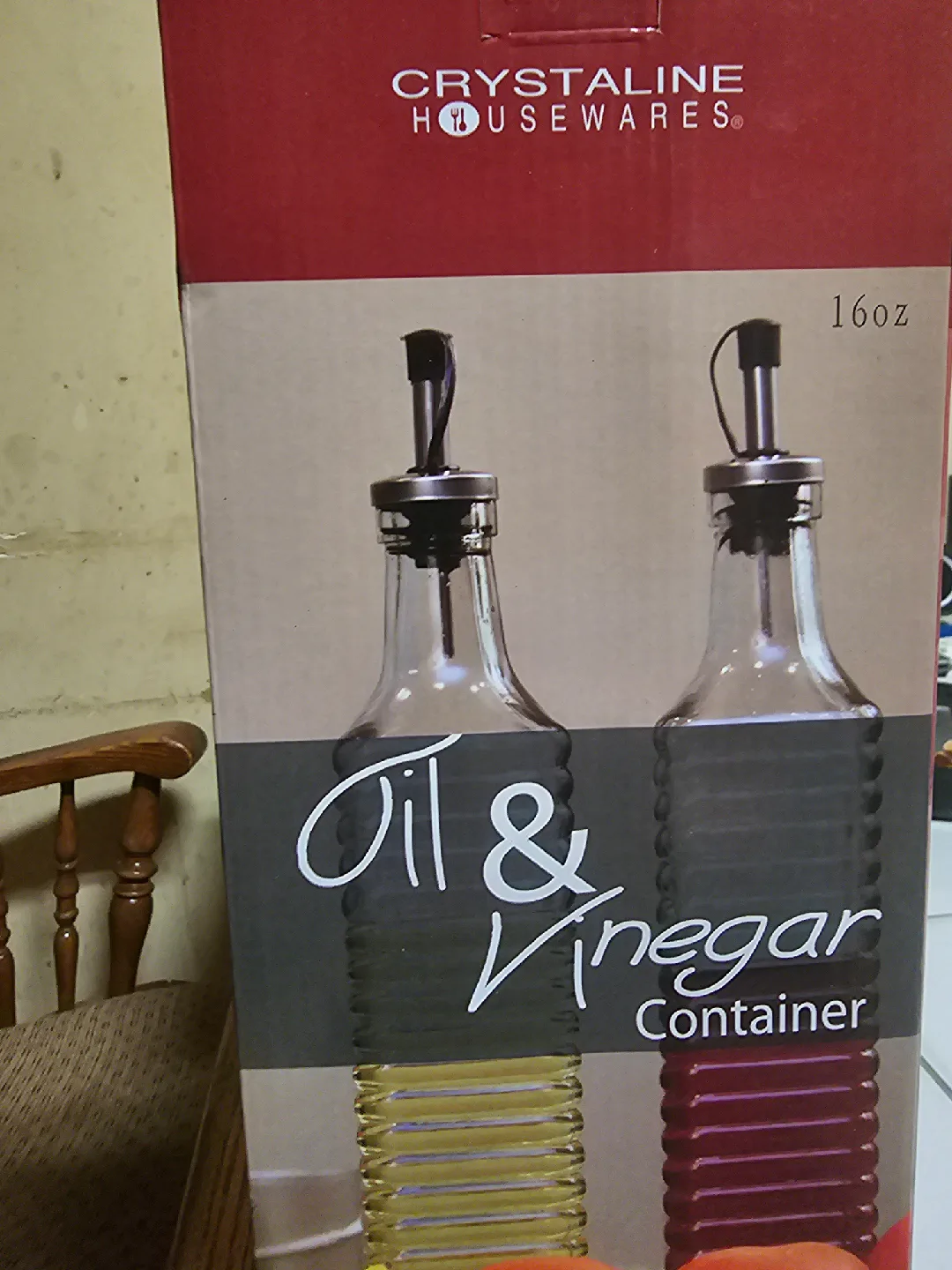 Crystalline Housewares Oil & Vinegar Container Set image indicator(2)