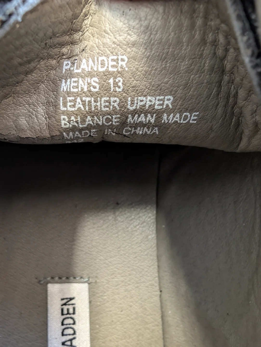 Steve Madden P-Lander Black Leather Dress Shoes - Size 13 image indicator(5)