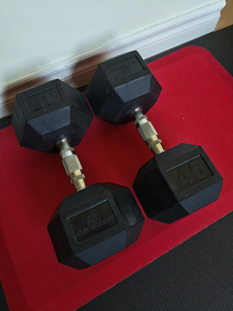 AmStaff 45lb Dumbbell Pair