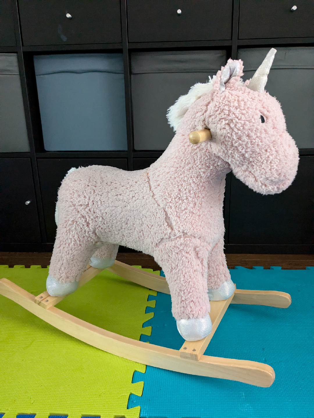Pink Unicorn Rocking Horse