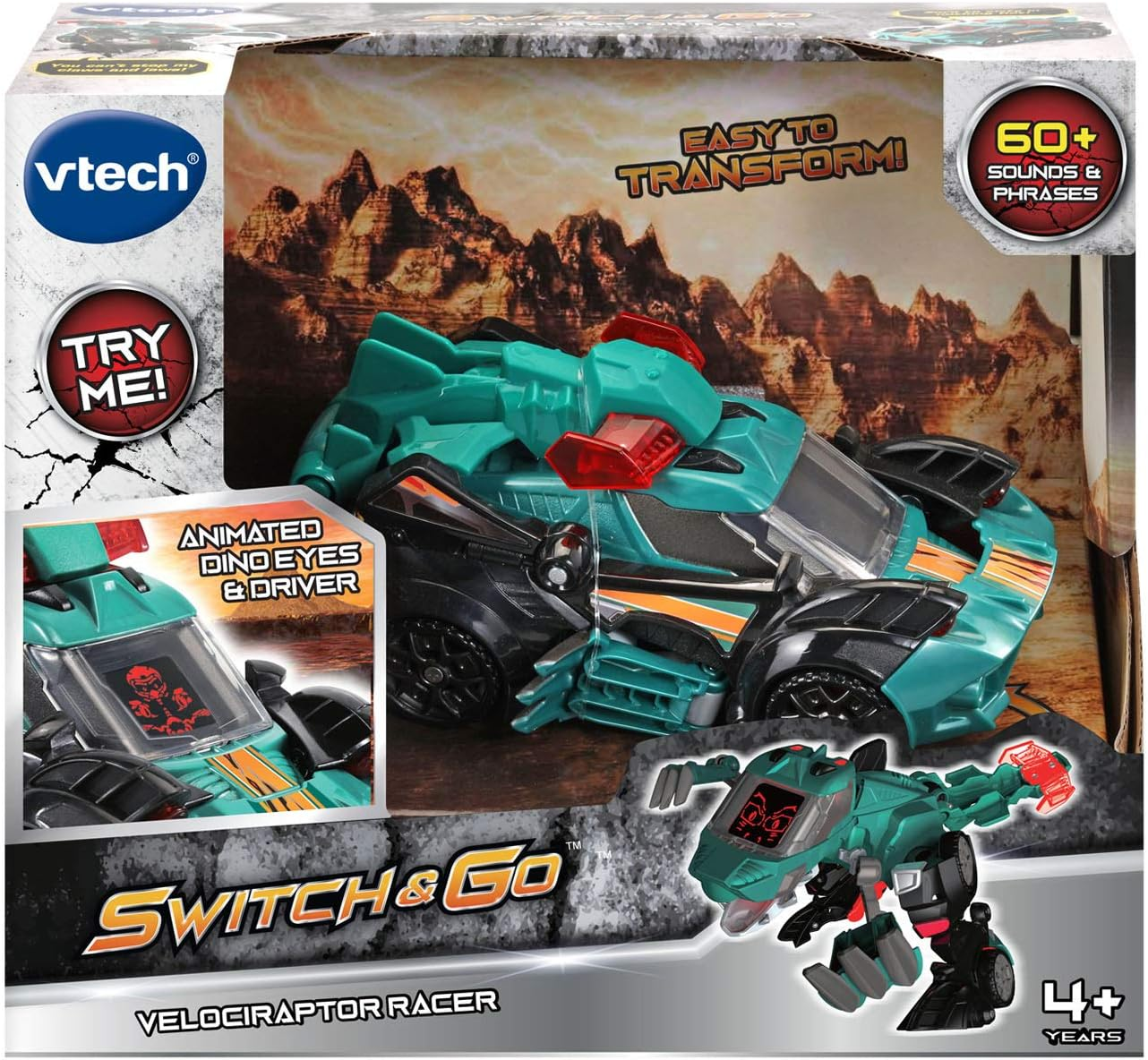 VTech Switch & Go Velociraptor Racer
