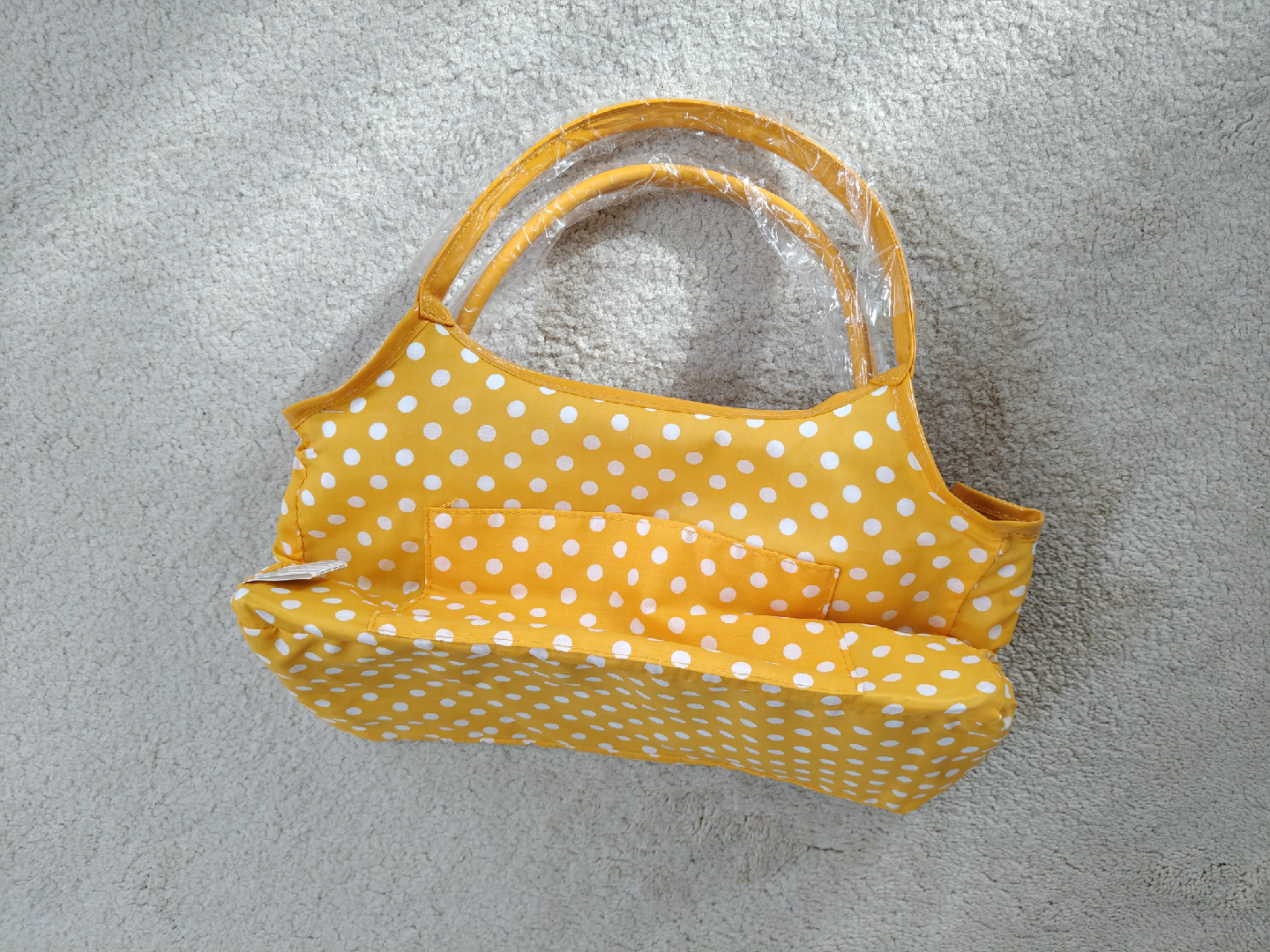 Yellow Polka Dot Tote Bag