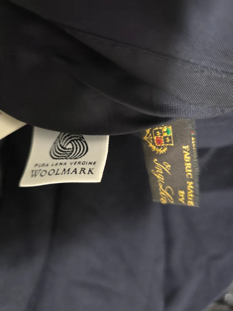 Canali Men's Dark Navy oversized Overcoat (Size XL) image indicator(4)