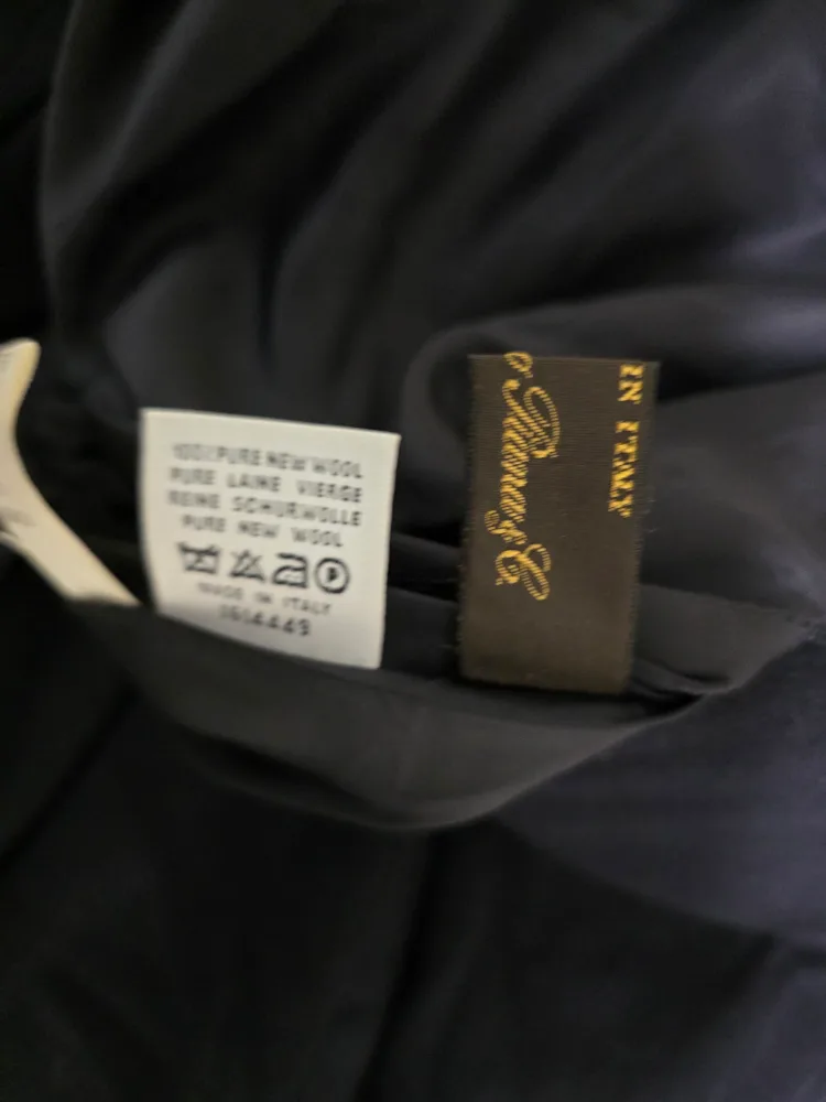 Canali Men's Dark Navy oversized Overcoat (Size XL) image indicator(5)