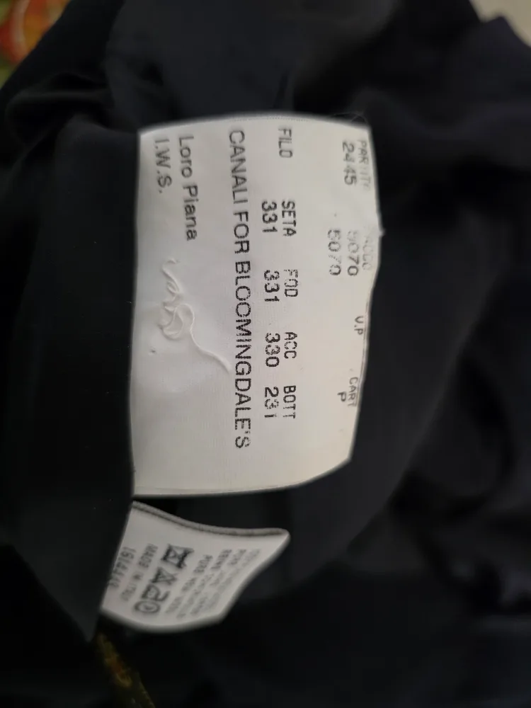 Canali Men's Dark Navy oversized Overcoat (Size XL) image indicator(6)