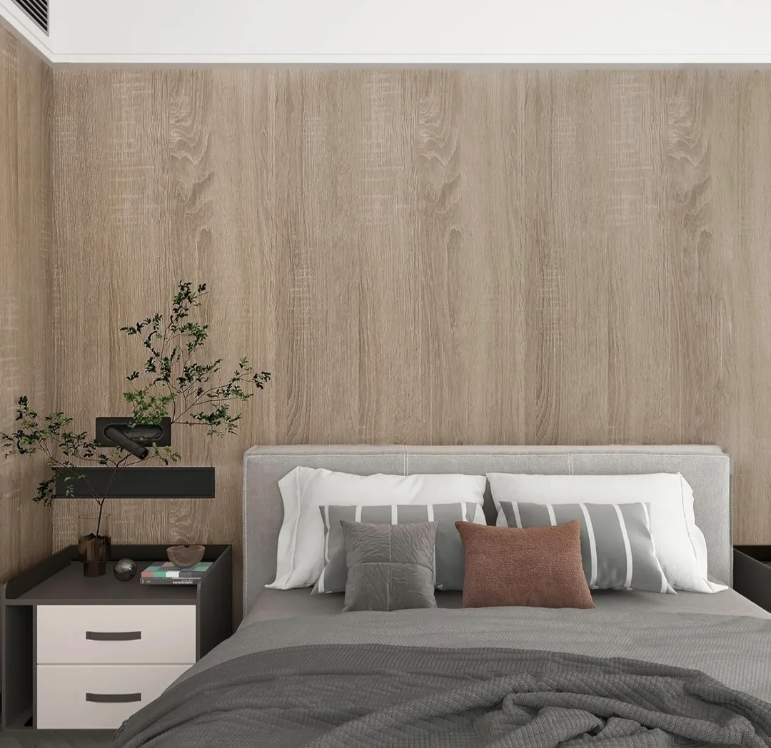 Gray Brown Wood Grain Peel & Stick Wallpaper 15.74"x 196" image indicator(6)