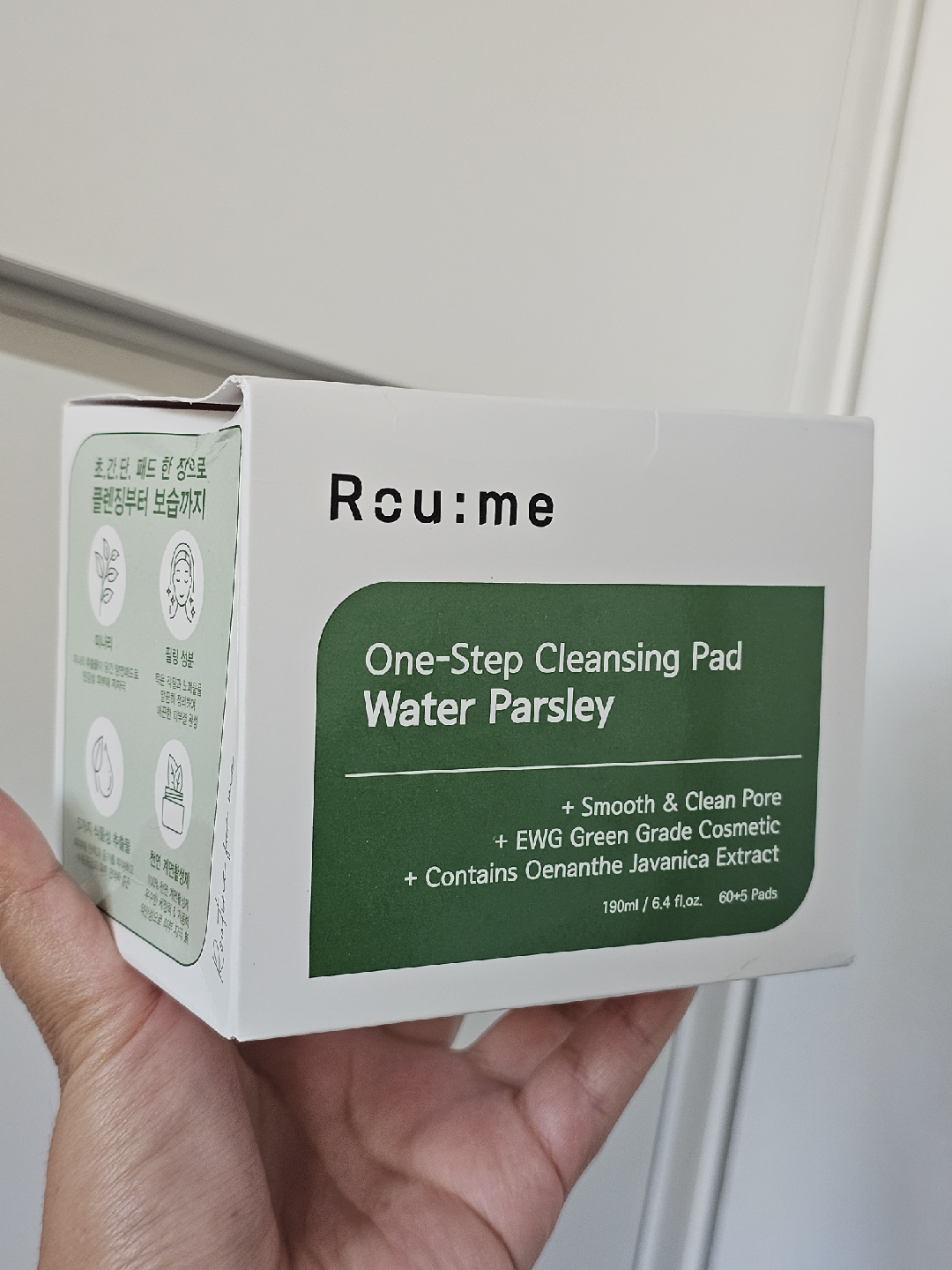 (New) Rou:me One-Step Cleansing 60 Pad Water Parsley - photo 2