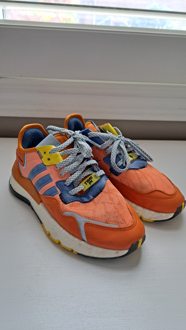 Adidas Nite Jogger Orange/Blue Sz 5Y - photo 2