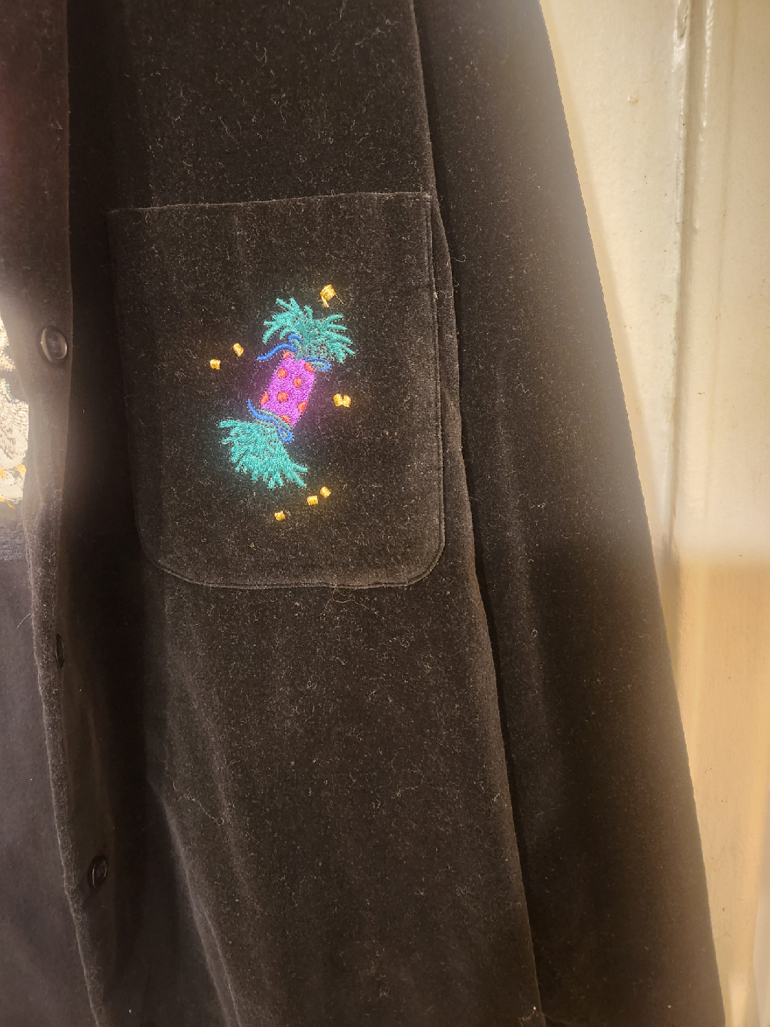 The Disney Store Black Velvet Shirt - Size Medium - photo 3