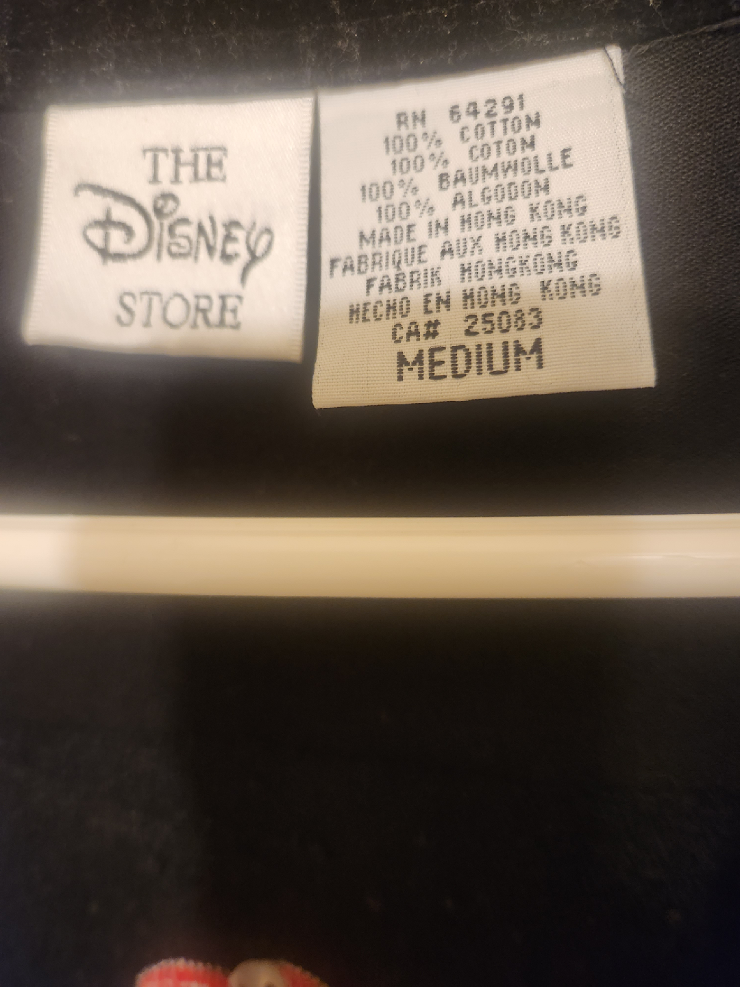 The Disney Store Black Velvet Shirt - Size Medium - photo 5