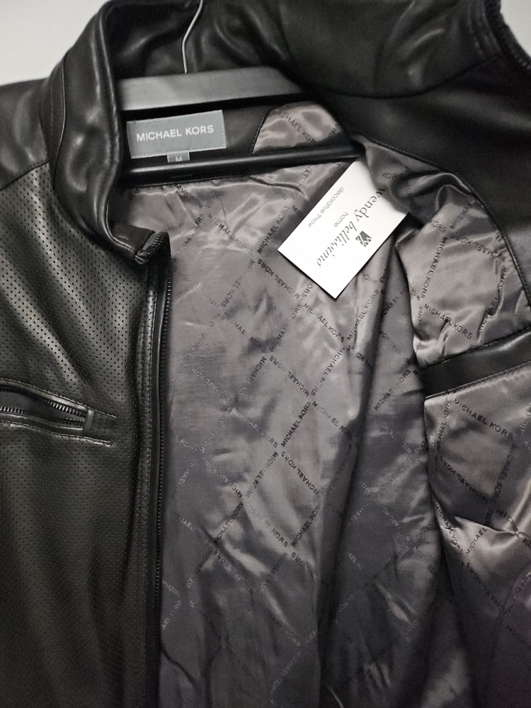 Michael Kors Black Leather Jacket - Size M - photo 4