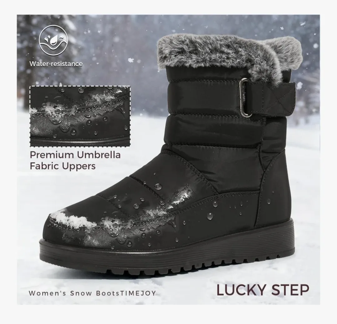 Women's Black Winter Boots - sz 9 image indicator(4)