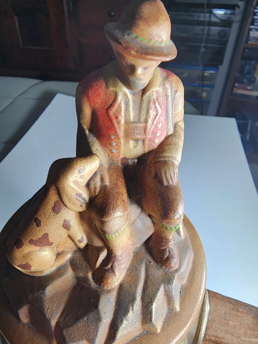 Vintage German Beer Stein with Hunter & Dog image indicator(8)