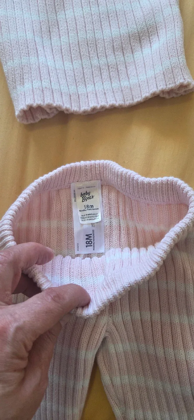 Baby B'gosh 12-18M Pink Knit Set image indicator(4)