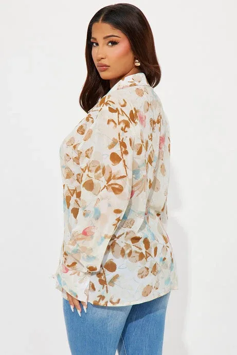 Fashion Nova Floral Print Blouse image indicator(2)