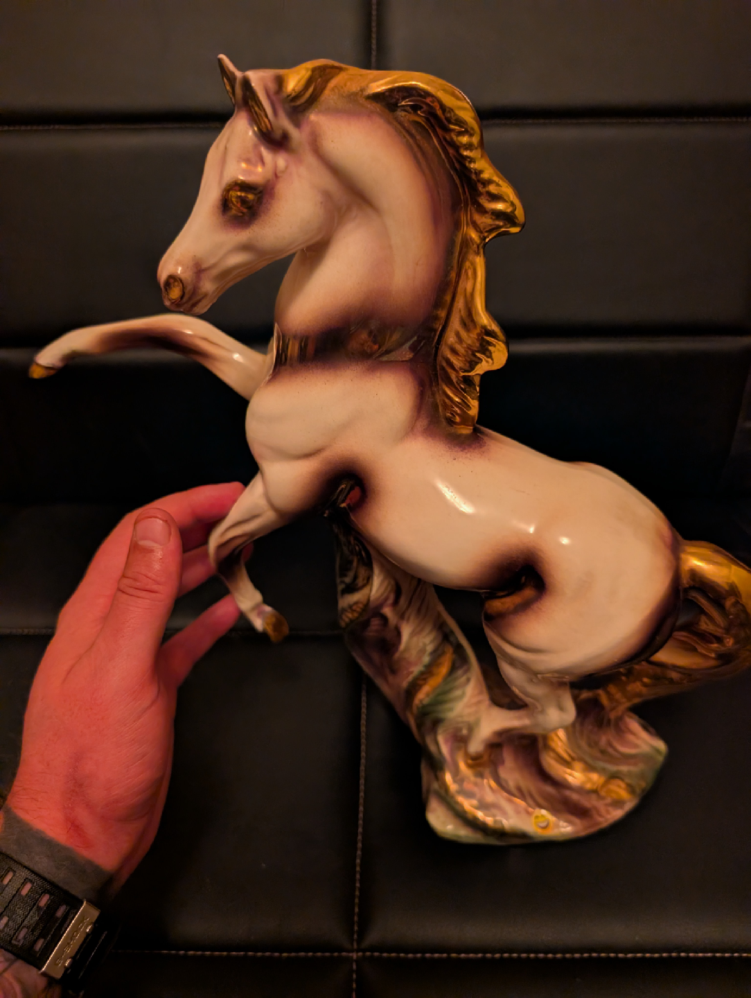 Vintage Ceramic Figurines - Woman, Man, Horse - photo 4