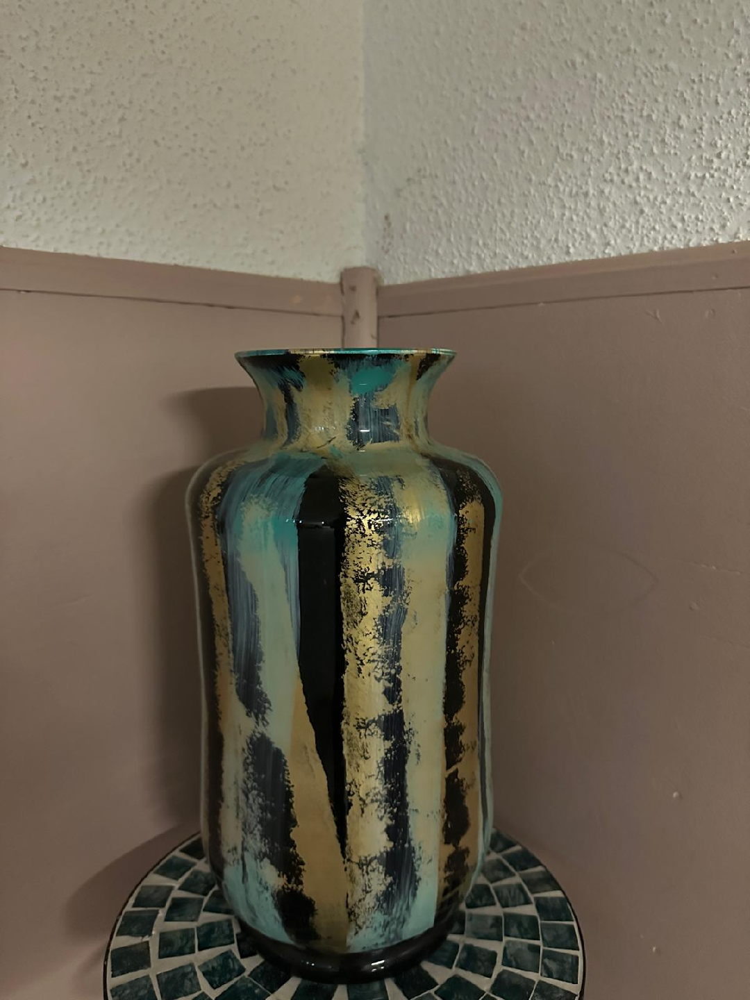 Striped Decorative Vase