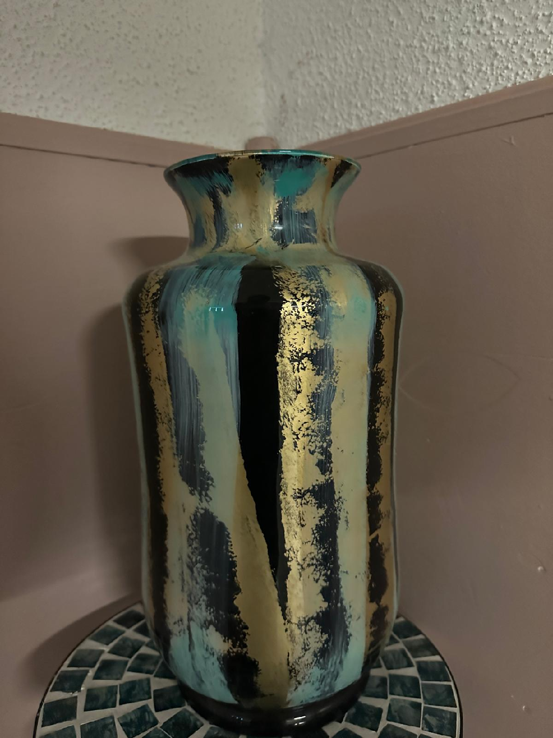 Striped Decorative Vase - photo 2