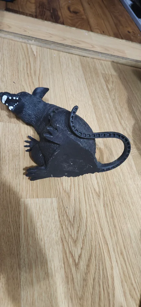 Black Rat Halloween Decoration 8 inches image indicator(4)