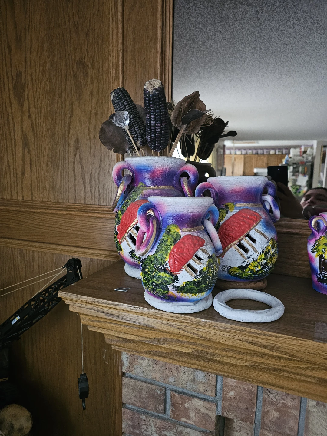 Hand-Painted Decorative Vases